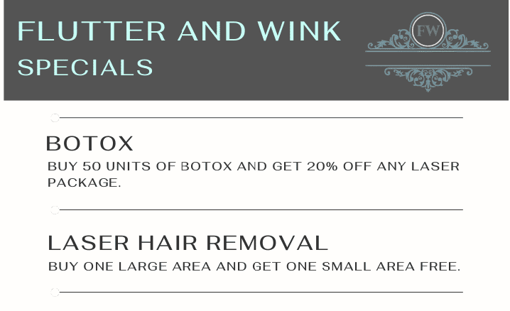 Specials for Visitors | Get Botox on Flutter and Wink in Vancouver, Washington.