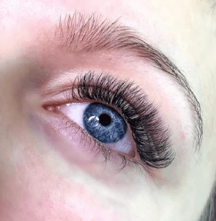 Result after the Volume Lash Extension treatment at Flutter and Wink in Vancouver, Washington.