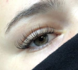 After the Natural Lash Extension treatment at Flutter and Wink in Vancouver, Washington.
