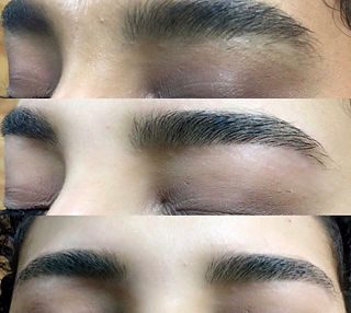 Before and After the treatment of Waxing and Threading at Flutter and Wink in Vancouver, Washington